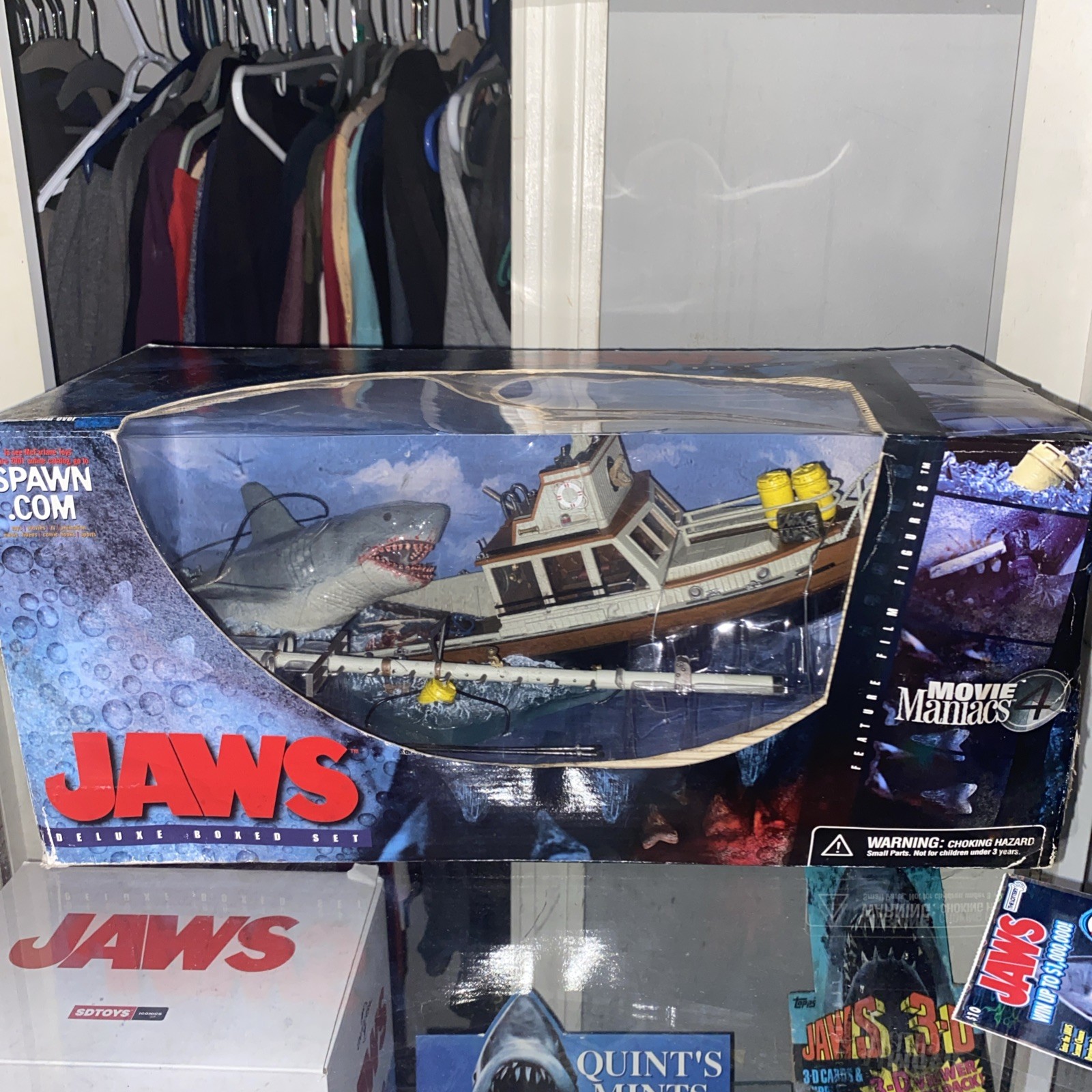 McFarlane Movie Maniacs Series 4 Jaws Deluxe Boxed Set Action Figure Open Box