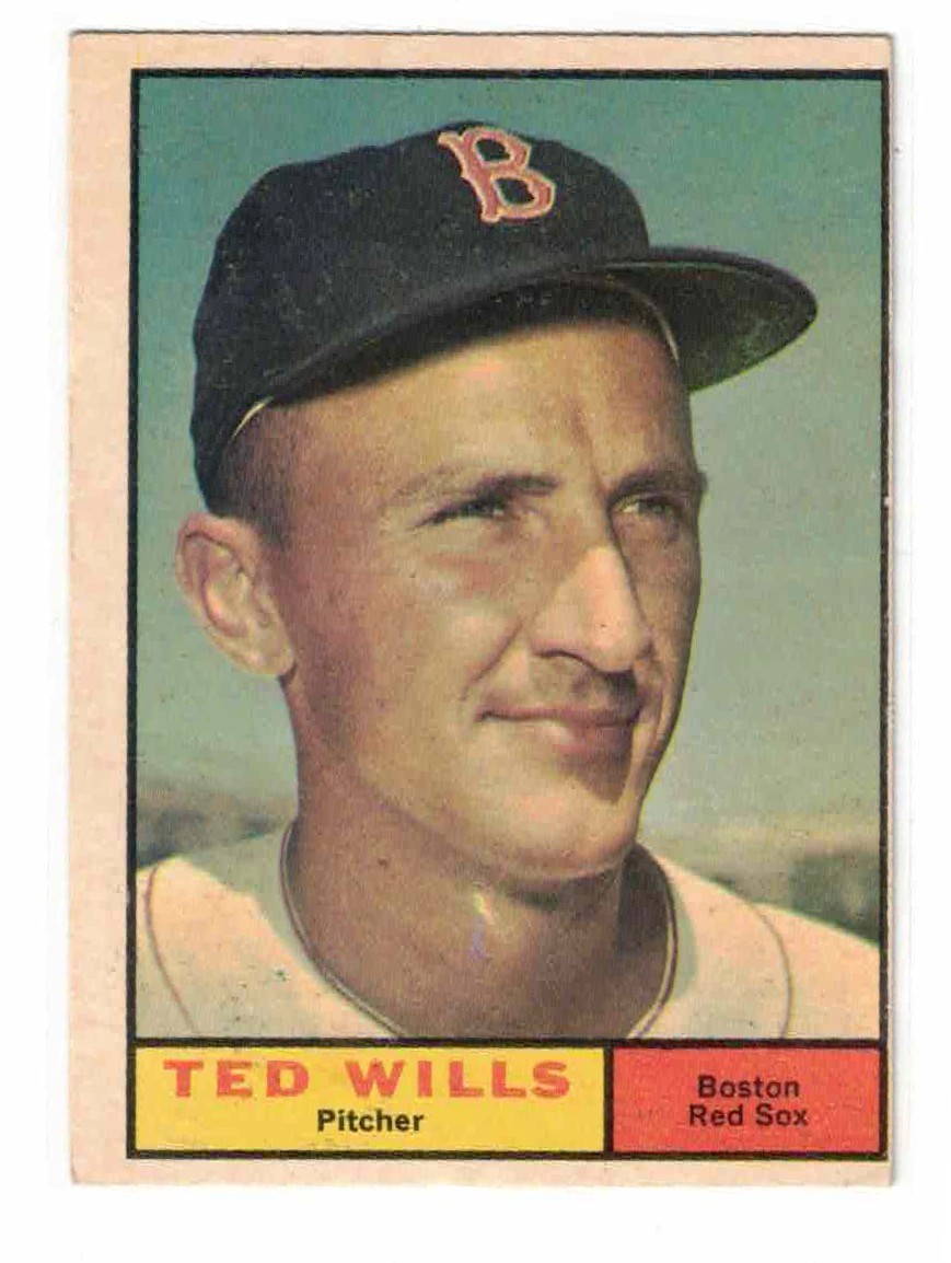 1961 Topps #548, Ted Wills, Boston Red Sox, No Creases, OC 1961 Topps #548, Ted Wills, Boston Red Sox, No Creases, OC