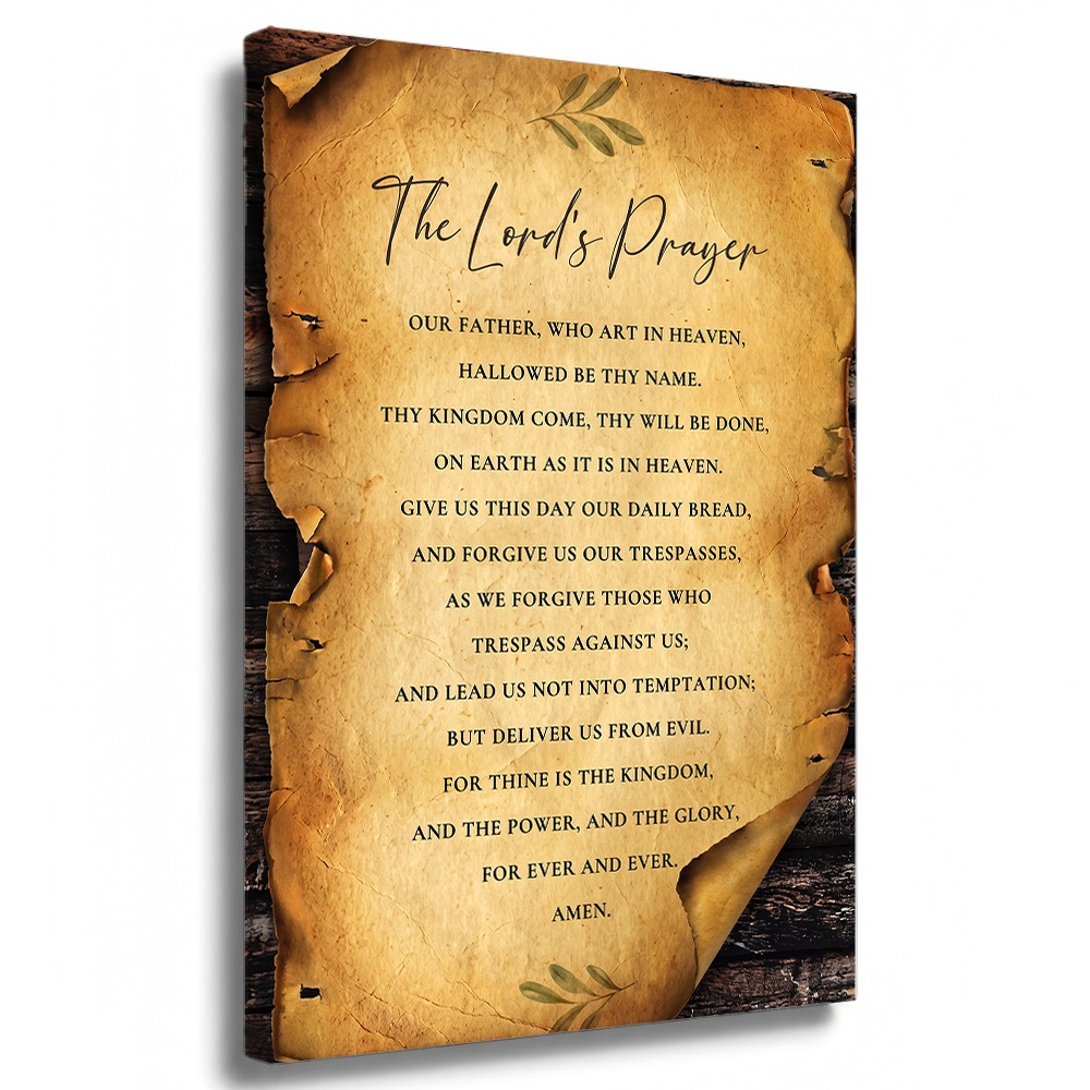The Lords Scripture Wall Art Prayer Poster Our Father's Prayer Bible Verses Wall