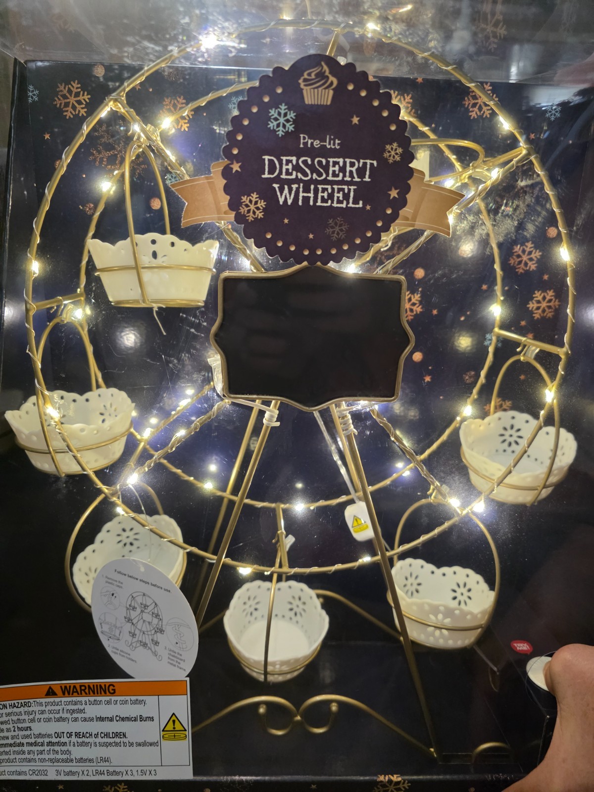 Adorable light up ferris wheel cupcake/candy holder
