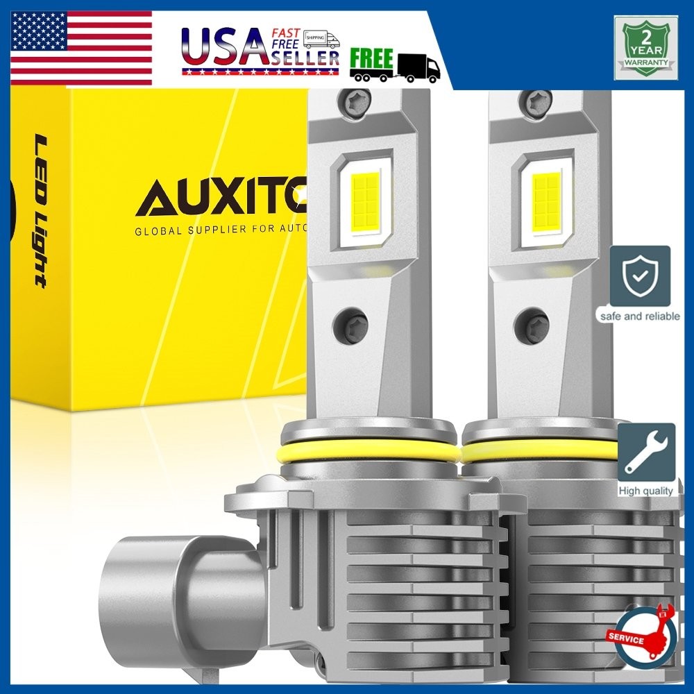 1/2set Auxito LED Headlight Bulbs 3000Lumens Kit 9005 HB3 High Beam Bright White