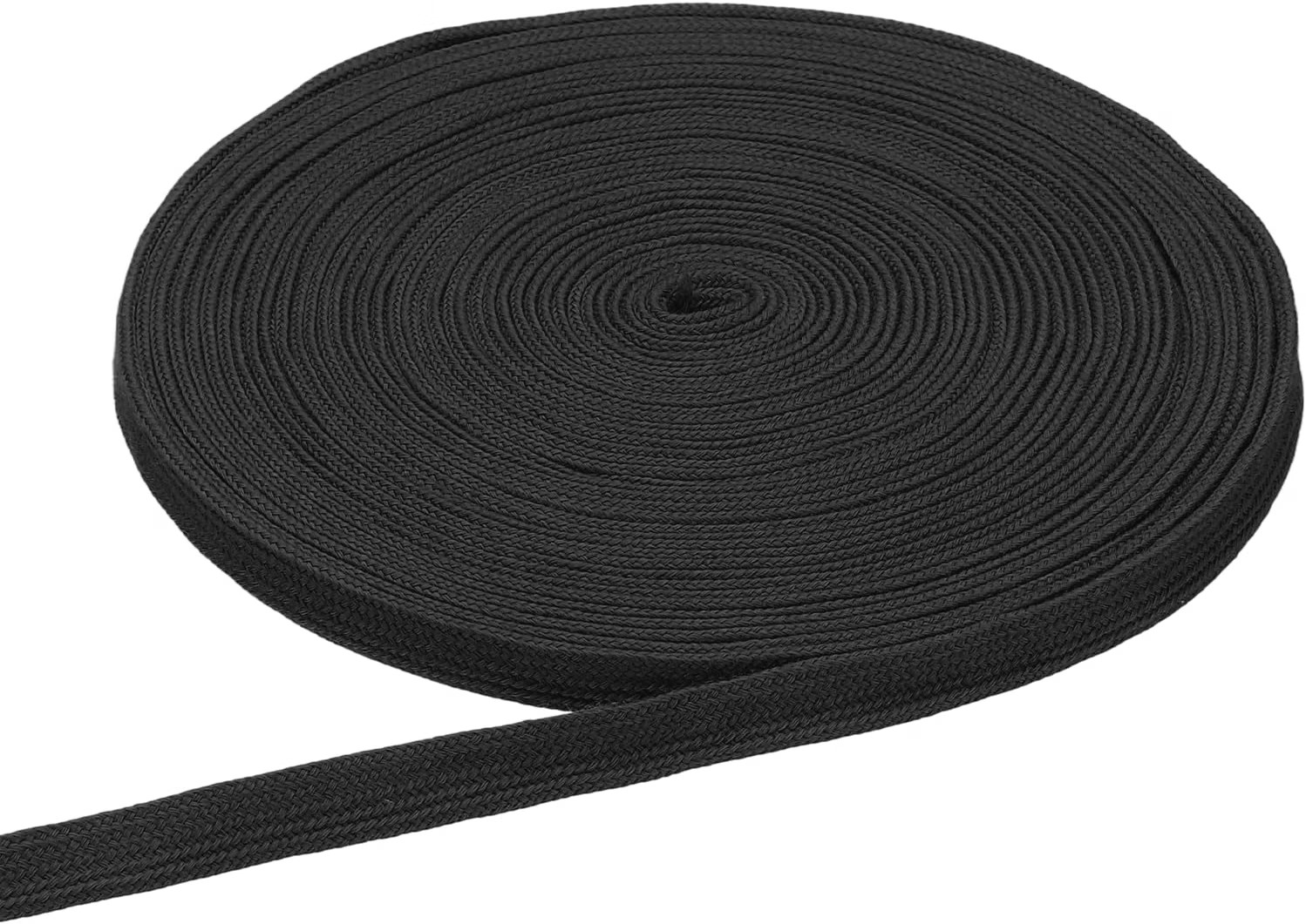 27 Yard x 0.5 Inch Flat Drawstring Cord Rope for Sweatpants Black