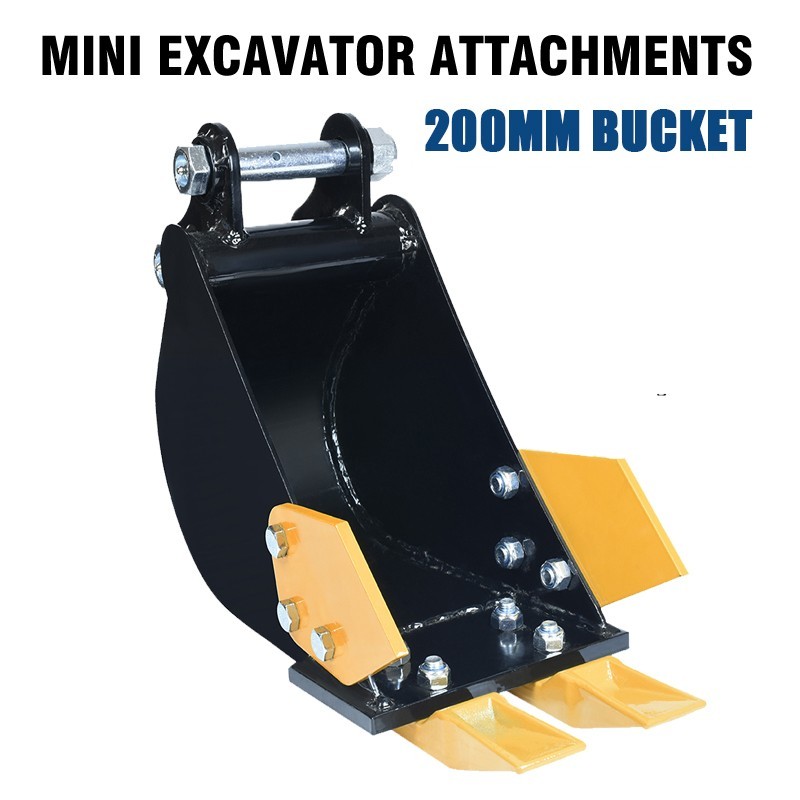 200mm Narrow Bucket Mini Excavator For Mini digger Attachments 0.8-2 ton New