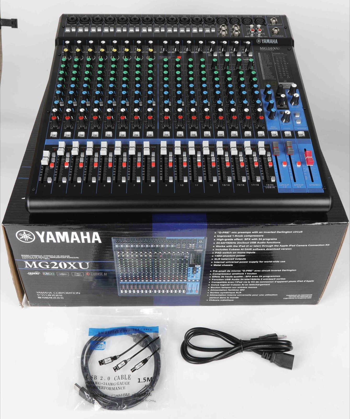 Brand New Yamaha MG20XU 20 Channel Audio Mixer With Effects For Live Studio Use