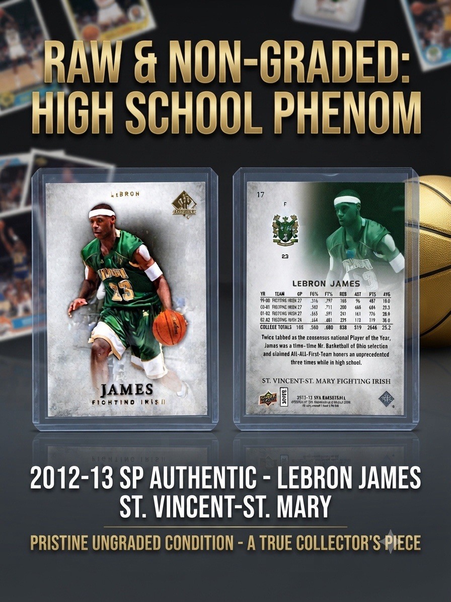 2012-SP Authentic #17 LeBron James -St. Vincent-St. Mary Fighting Irish