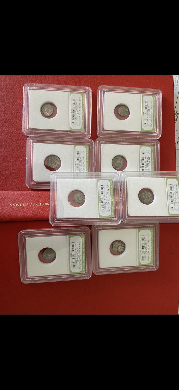 Crusader period silver coin Byzantine era 875 - 1020AD Lot of 8