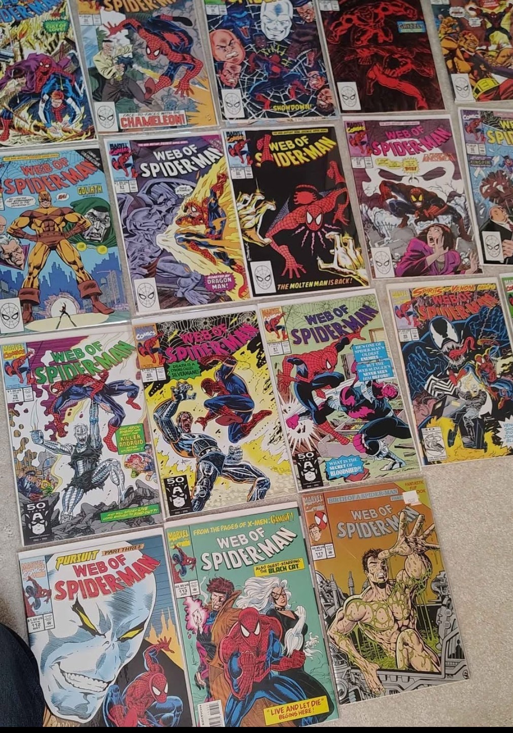 Lot of 53 Web of Spider-Man, Spectacular, etc mixed lot Comics Lot of 53 Web of Spider-Man, Spectacular, etc mixed lot Comics