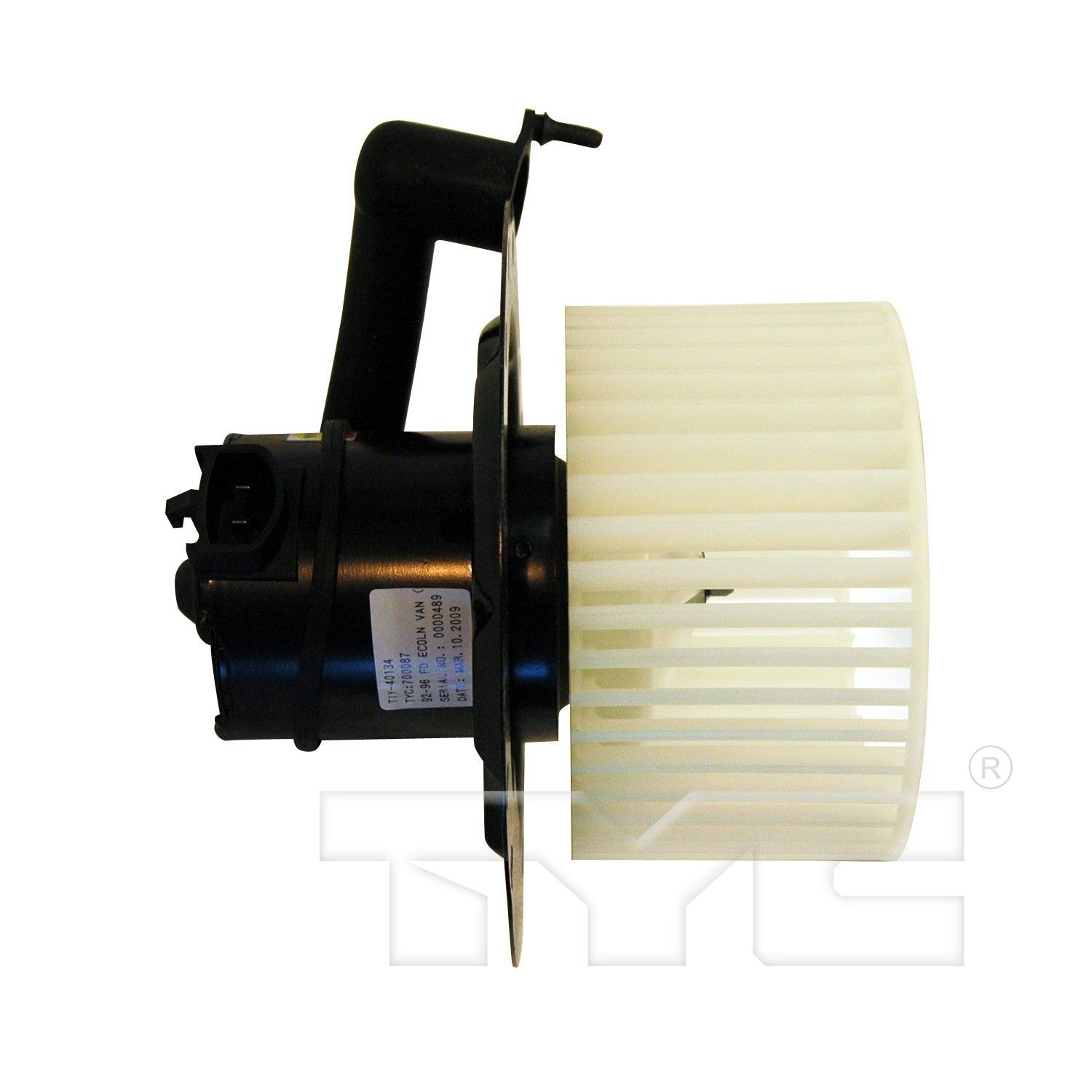 TYC 700087 A/C Condenser Blower Assembly For Select 92-96 Ford Models