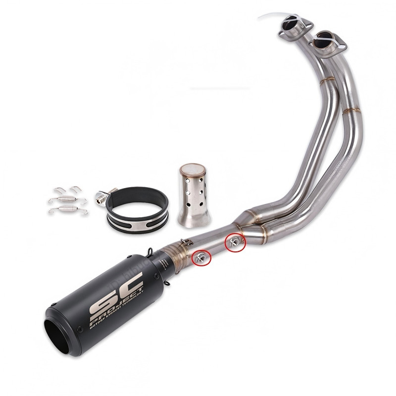 For Yamaha YZF R7 MT-07 2025 2026 Complete Exhaust System Header Muffler Pipe