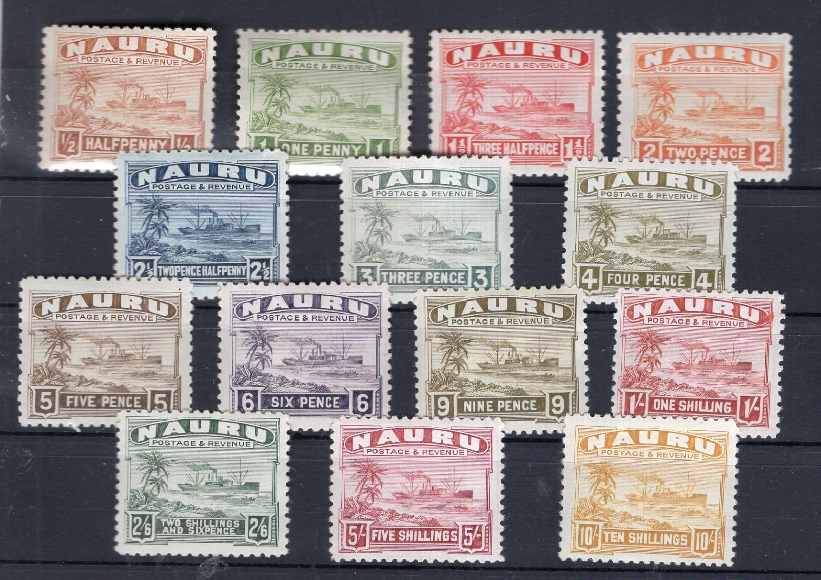 BRITISH NAURU, YV # 15/28, COMPLETE SET, MNH - MLH BRITISH NAURU, YV # 15/28, COMPLETE SET, MNH - MLH