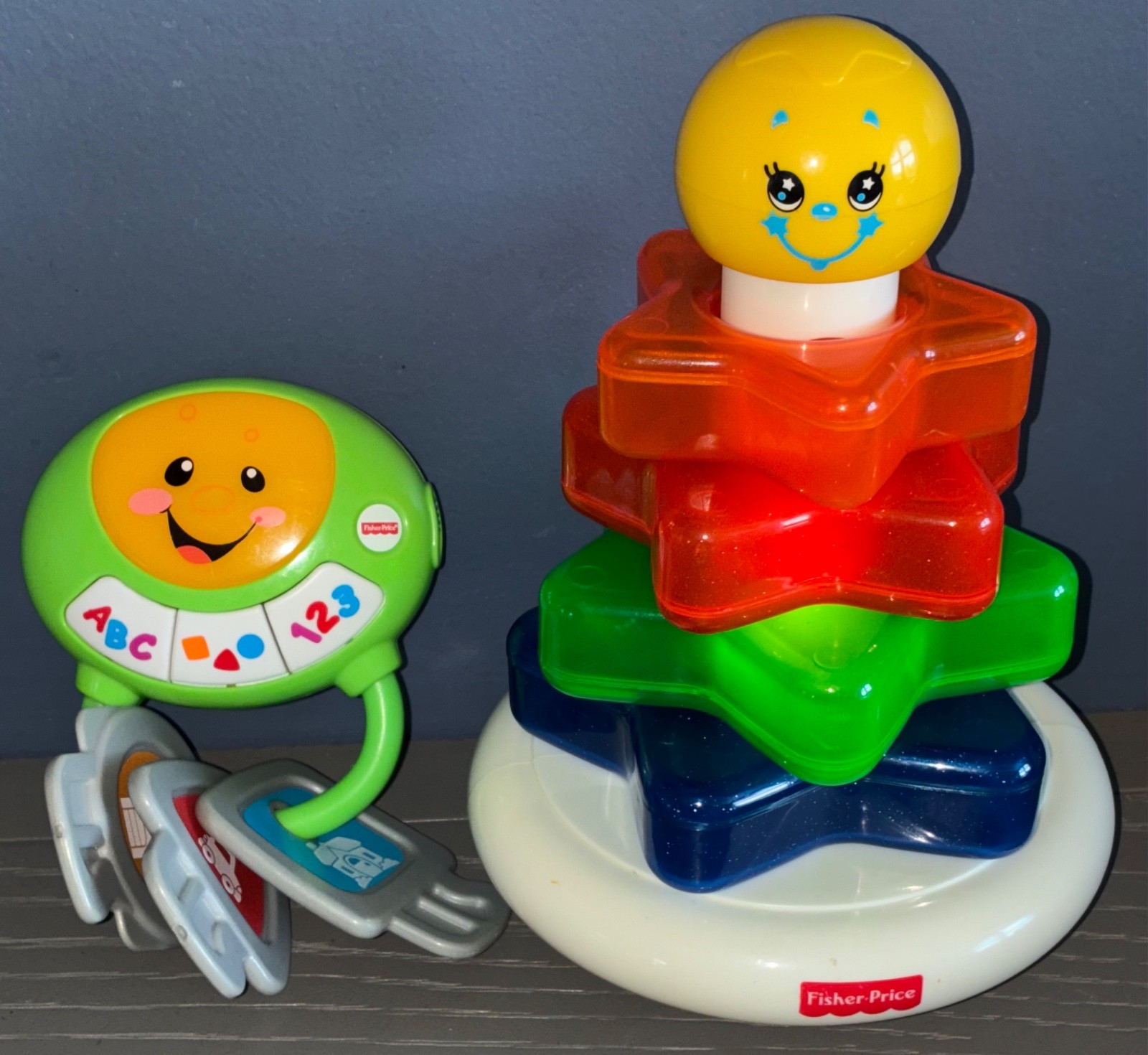Vintage Fisher Price Sparkling Symphony Stacker Lights Music Stacking toy Bundle