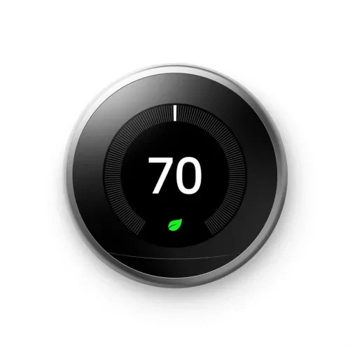 Google Nest 3rd Gen Learning Thermostat Smart Stainless Steel T3007ES Google Nest 3rd Gen Learning Thermostat Smart Stainless Steel T3007ES