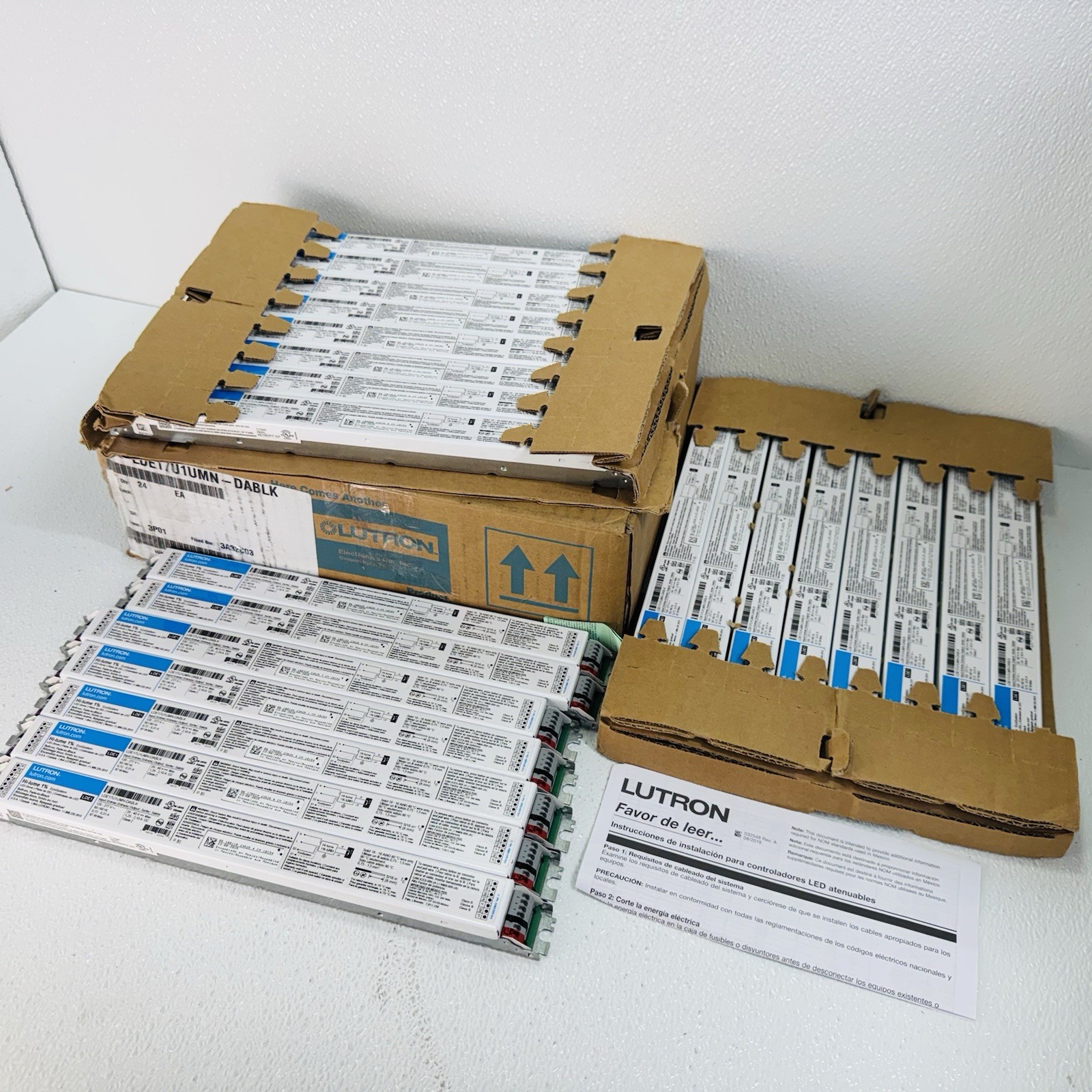 Lot Of 23 - Lutron LDE17U1UMN-DABLK Hi-Lume 1% LED DRIVER Fade to Black 120-277V