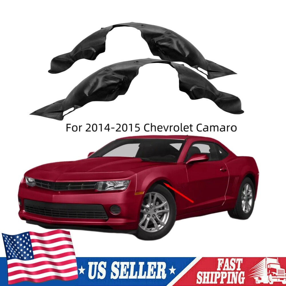 For 2014-2015 Chevy Camaro Front Left Right Fender Liners Pair For 2014-2015 Chevy Camaro Front Left Right Fender Liners Pair