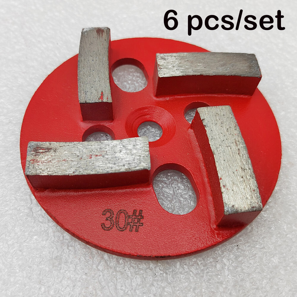 6pcs/set Diamond Grinding Head for Cement Ground Grinder Floor Polishing Sander 6pcs/set Diamond Grinding Head for Cement Ground Grinder Floor Polishing Sander