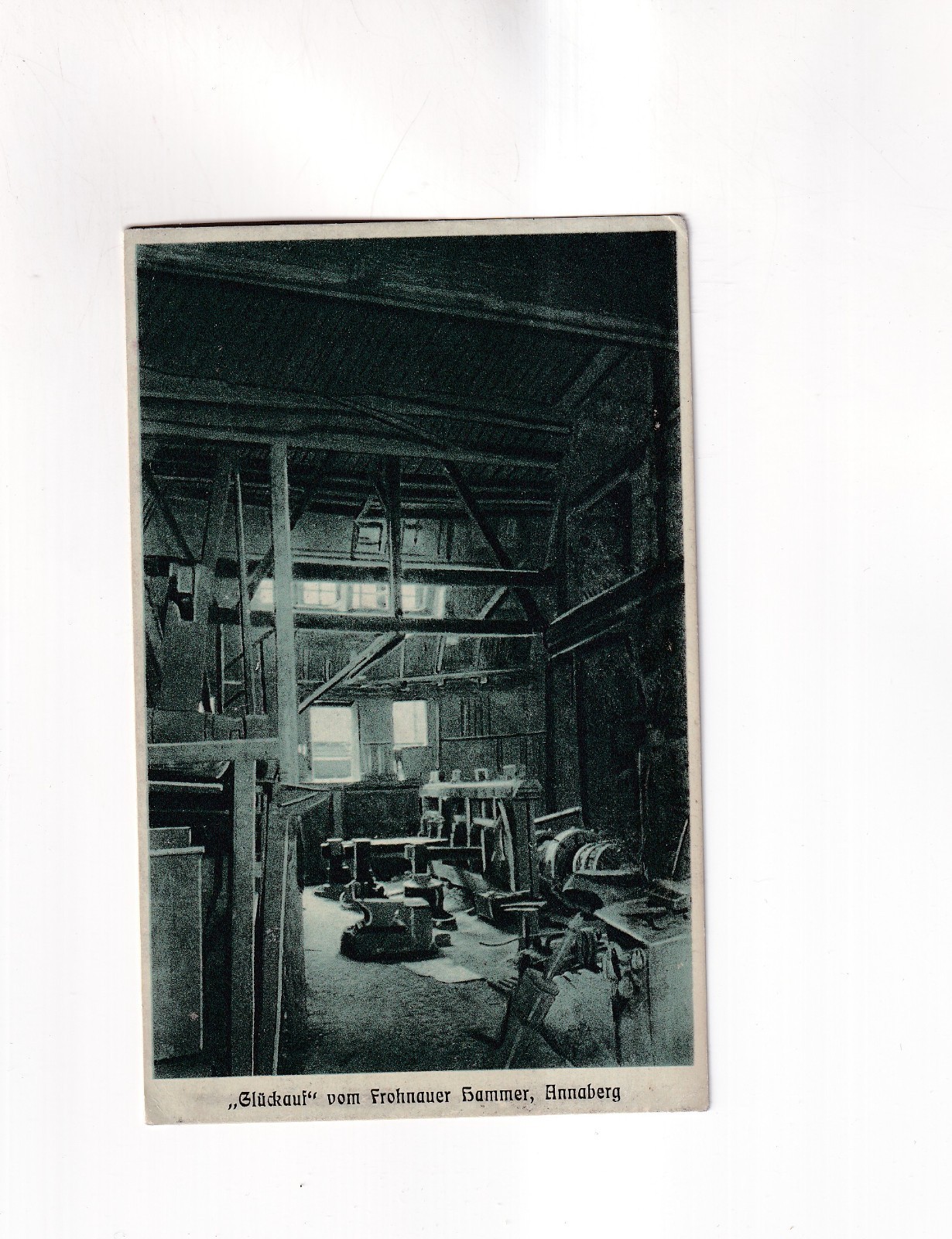 F3162) Postcard ANNABERG - Glückauf vom Frohnauer Hammer OLD  Workshop