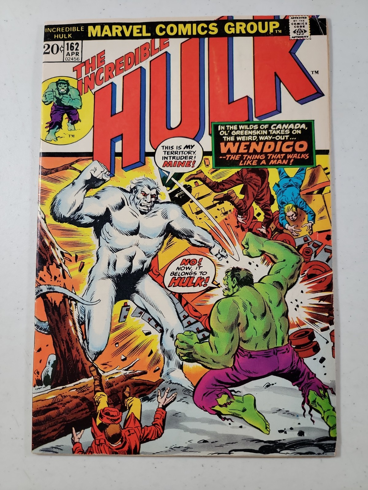 Incredible Hulk 162 1973 1st Appearance Wendigo Marvel Comics