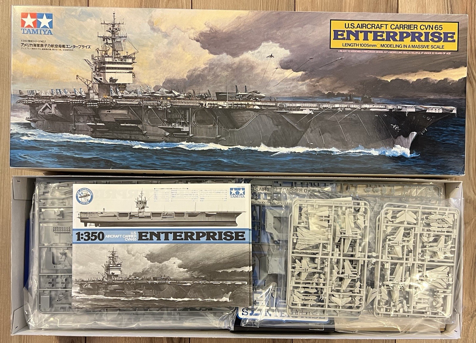 Tamiya U.S. Aircraft Carrier Enterprise CVN-65 1/350 Model Kit Open Box