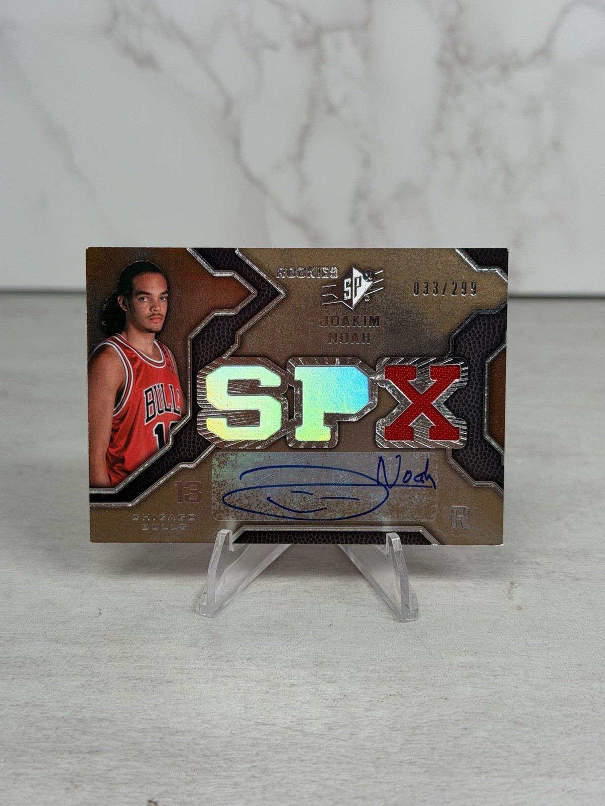 2007-08 SPx - SPx Rookies Joakim Noah #106 /299 (AU, MEM, RC) 2007-08 SPx - SPx Rookies Joakim Noah #106 /299 (AU, MEM, RC)