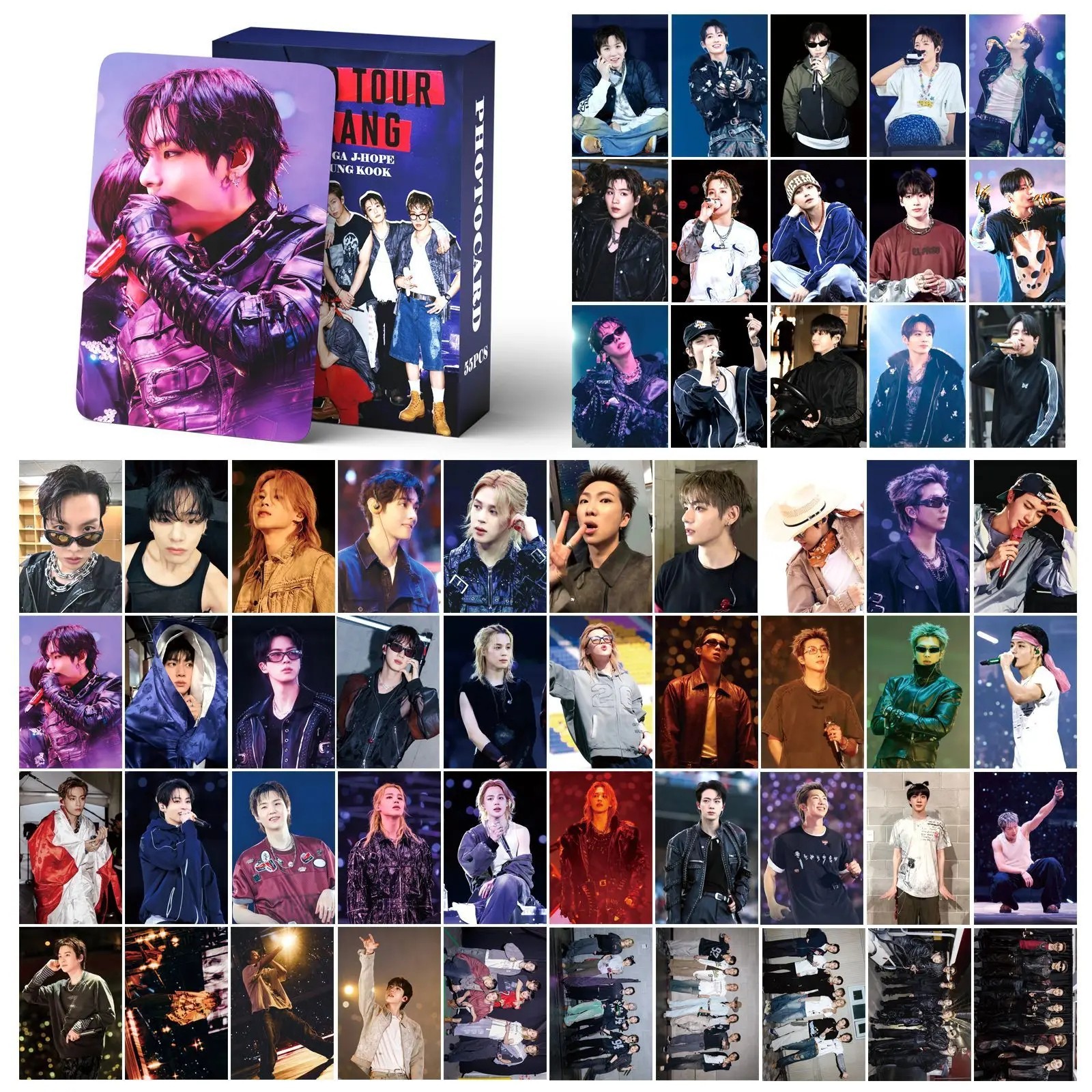 BTS 127PCS KPOP LOMO Photocards HD Printed Photo Cards Fan Collection Gift Set