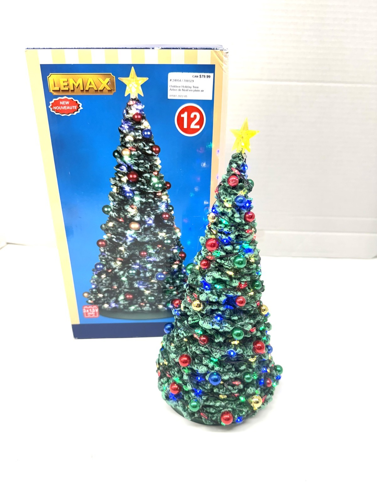 LEMAX Outdoor Holiday Tree - Lighted 9.25\ LEMAX Outdoor Holiday Tree - Lighted 9.25\