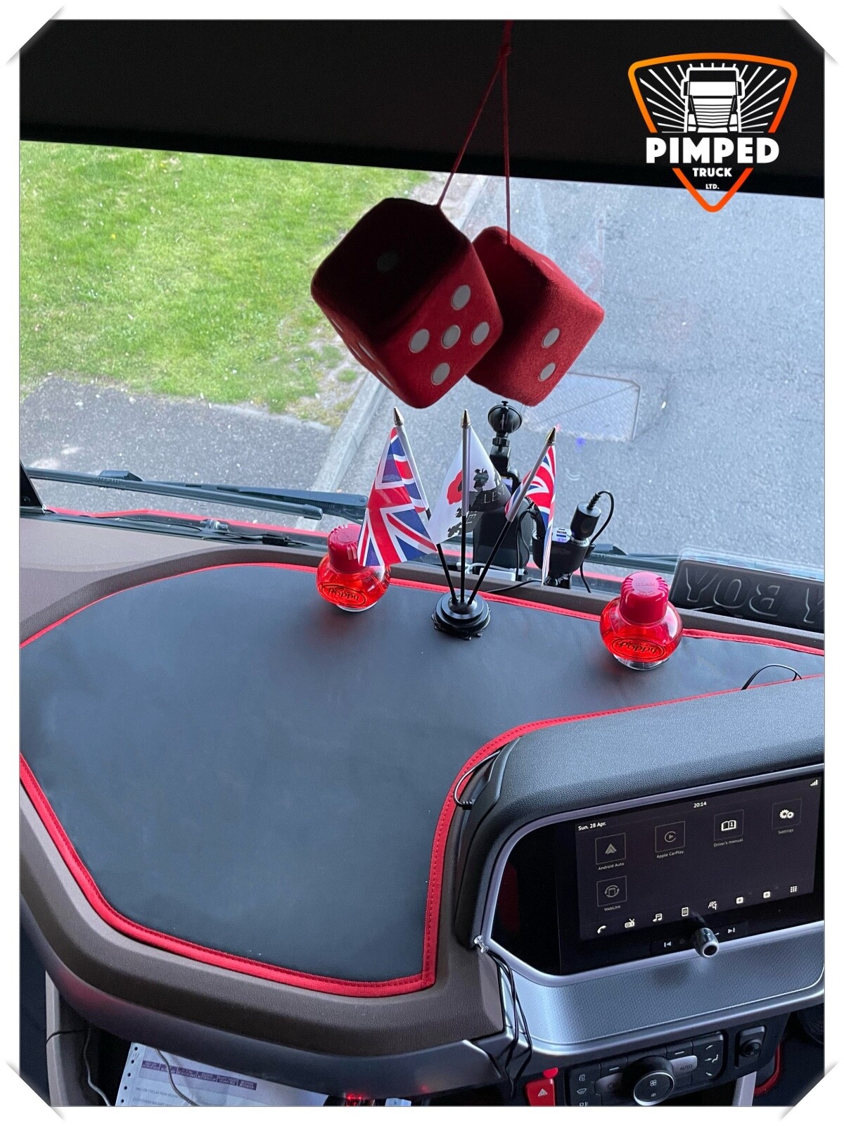 Dashboard mats for Daf XG+ XG  XF new gen available smooth any color, dash mats