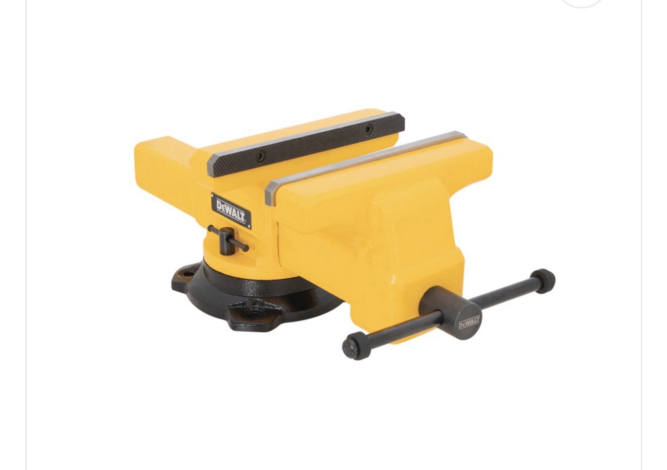 DEWALT 10-Inch 4400lb Capacity Bench Vise with Anvil in Yellow & Black DXMF10BV