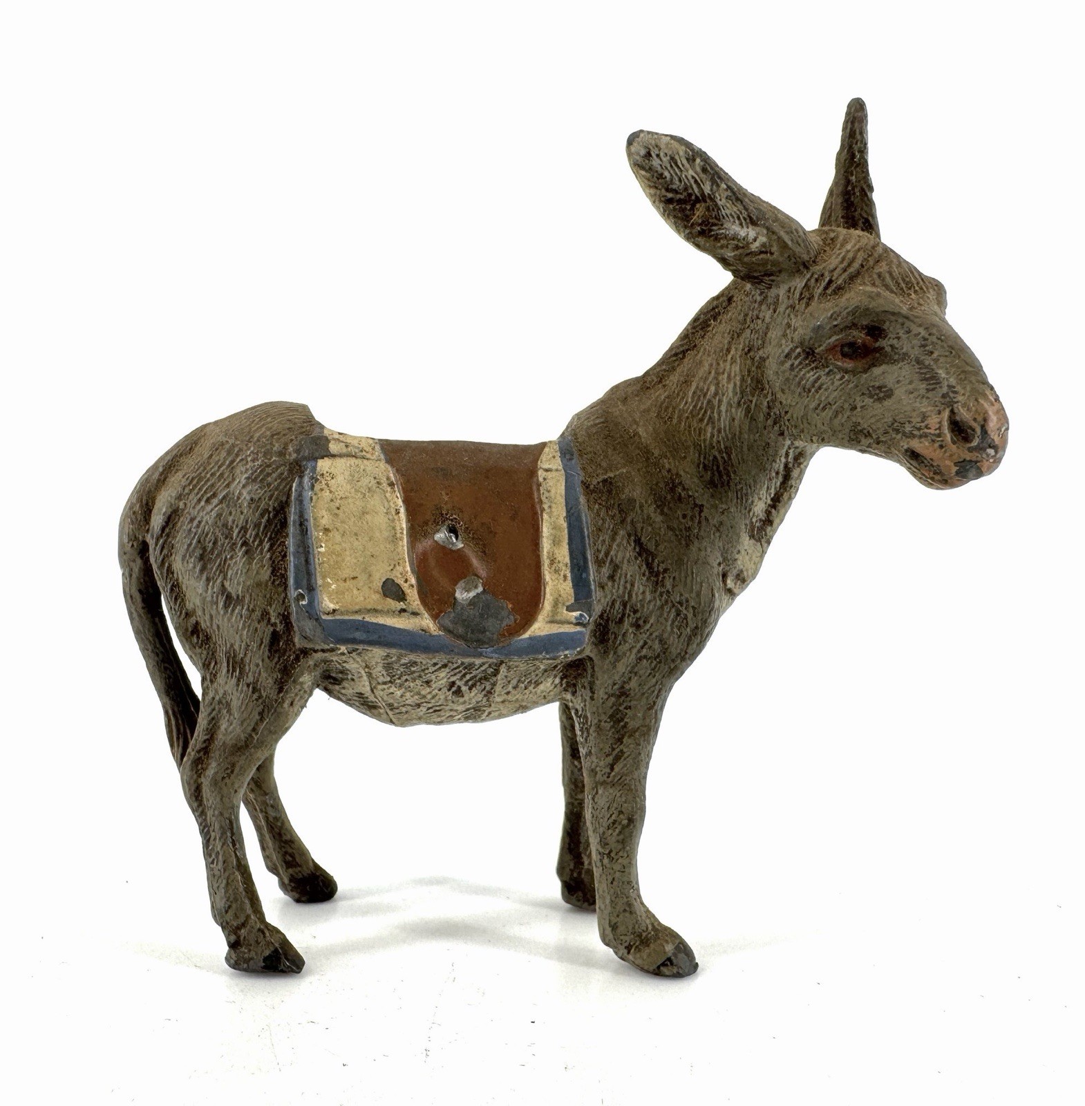 Antique German Cast Metal Donkey / Mule Bank ca1910