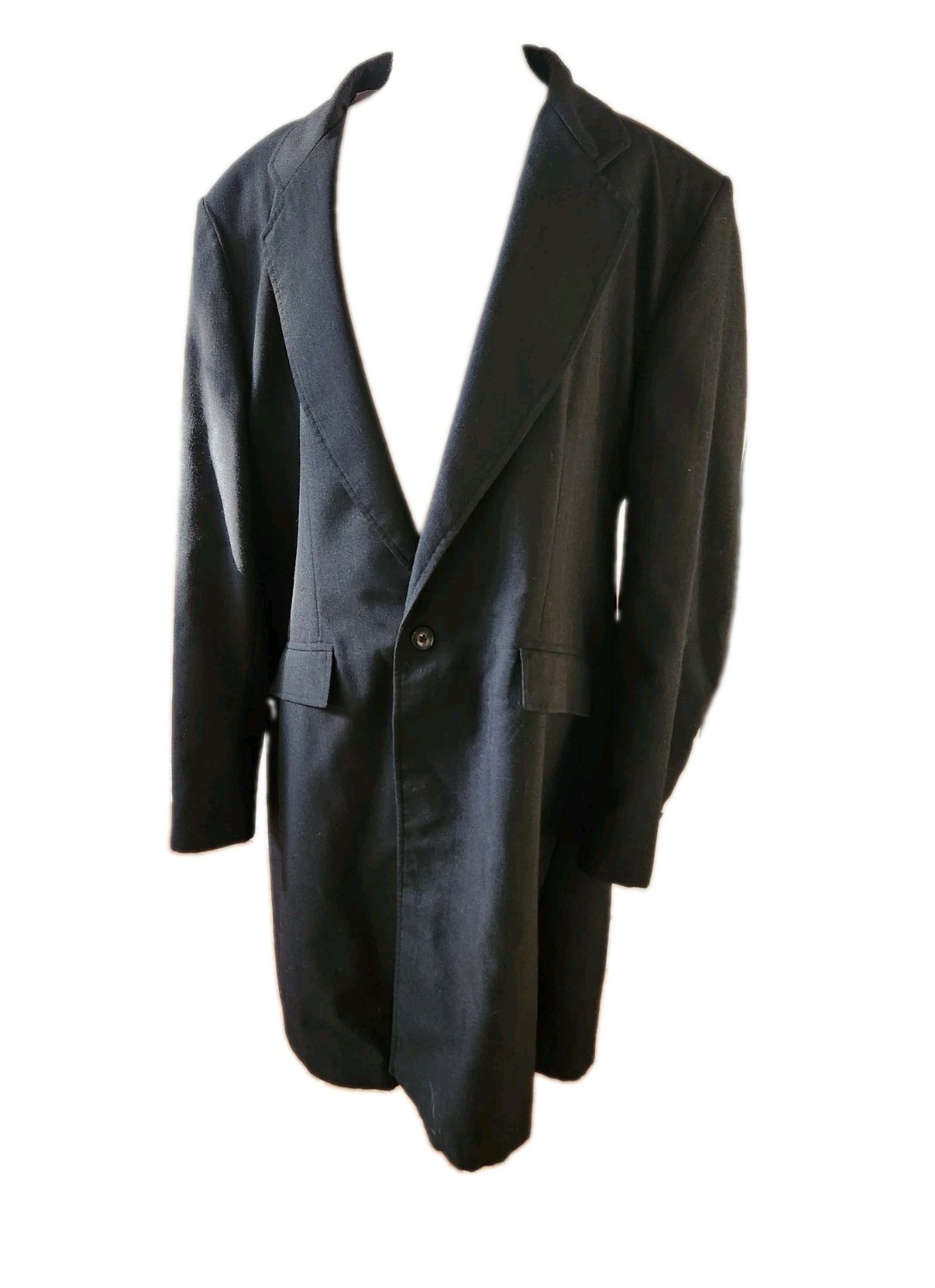Vintage Reed Hill Equestrian Black Pinstripe Saddleseat Day Coat Size 12 Lined