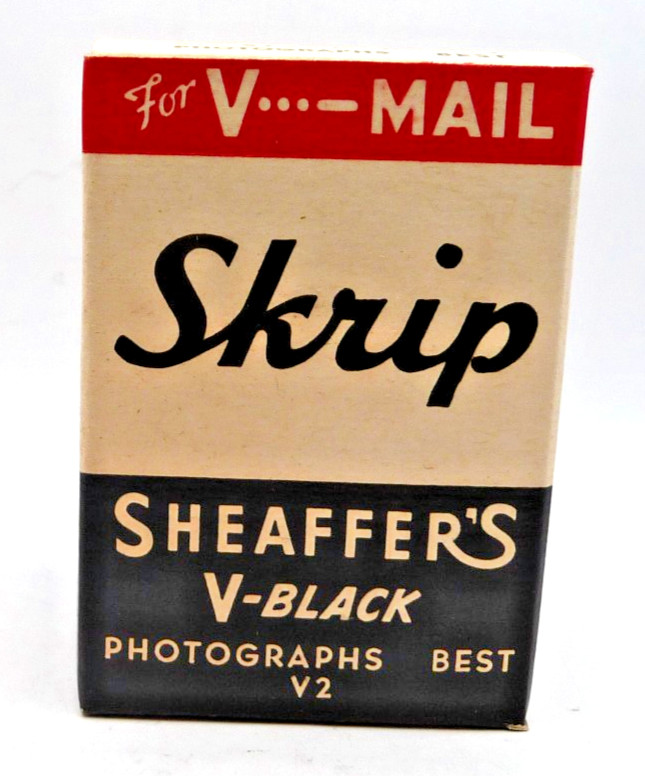 Sheaffer Vintage WWII V-Mail Permanent Black Ink-2oz---dried up bottle