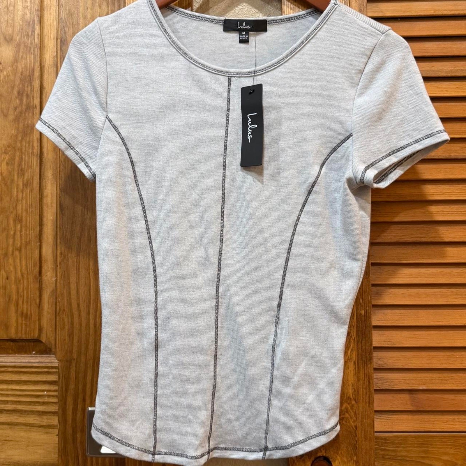 Lulus gray heathered short sleeve Lulus gray heathered short sleeve