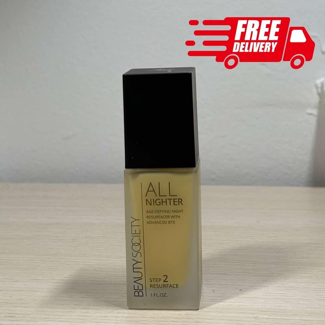 Beauty Society-All Nighter Age Defying Night Resurfacer 1oz-NEW-Free Shipping