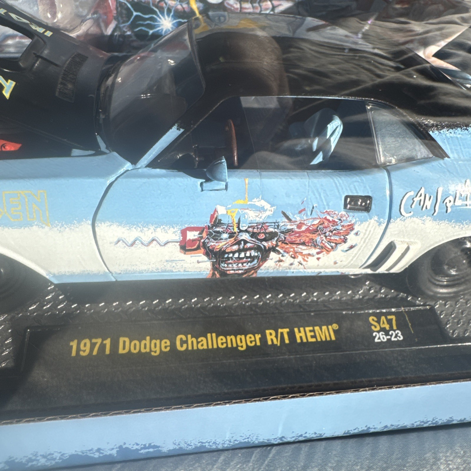 M2 Machines 1971 Dodge Challenger R/T HEMI S47 🔥IRON MAIDEN🔥