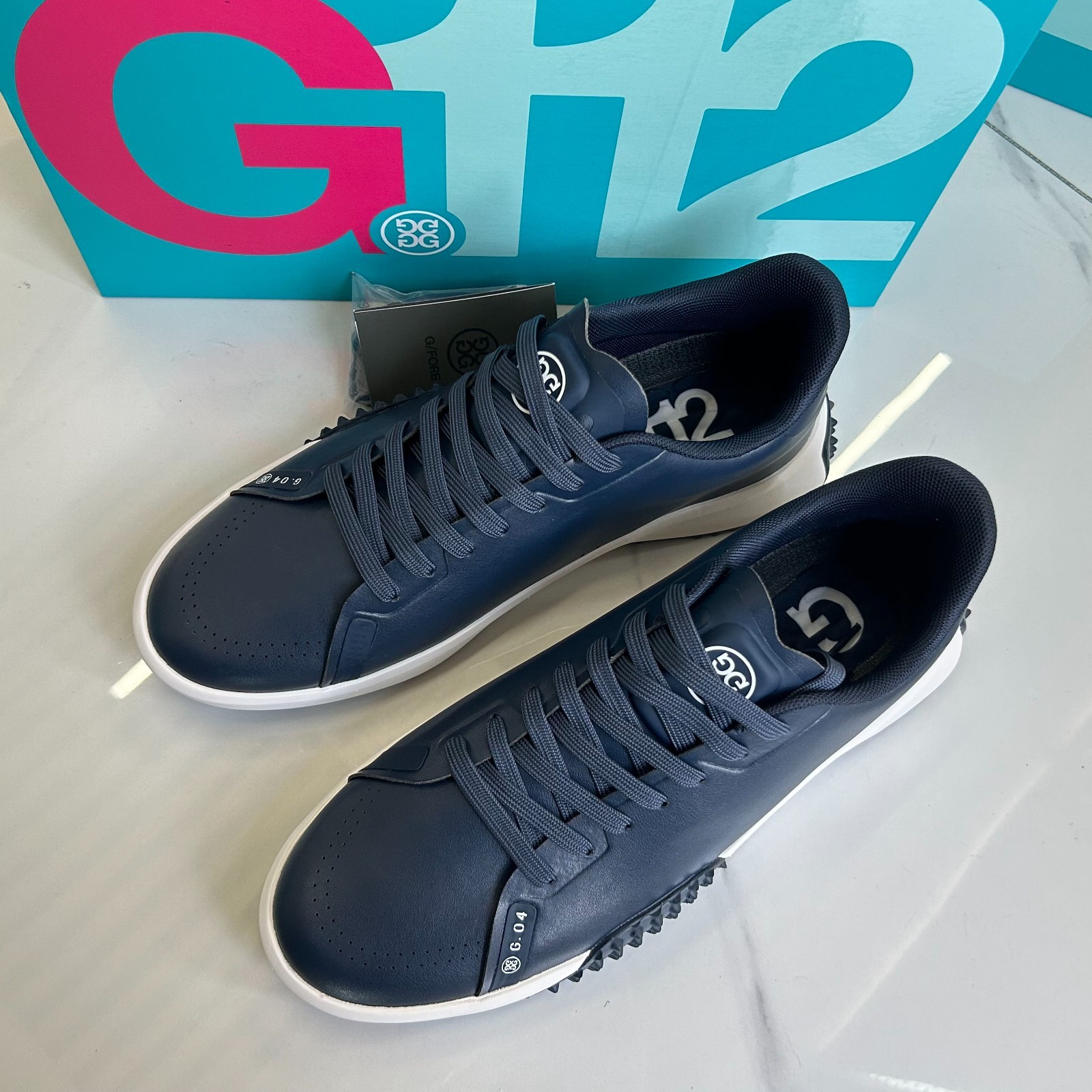 G/FORE G.112 Men\'s Golf Shoes PU Leather Sneakers New -TWILIGHT Size US10-12