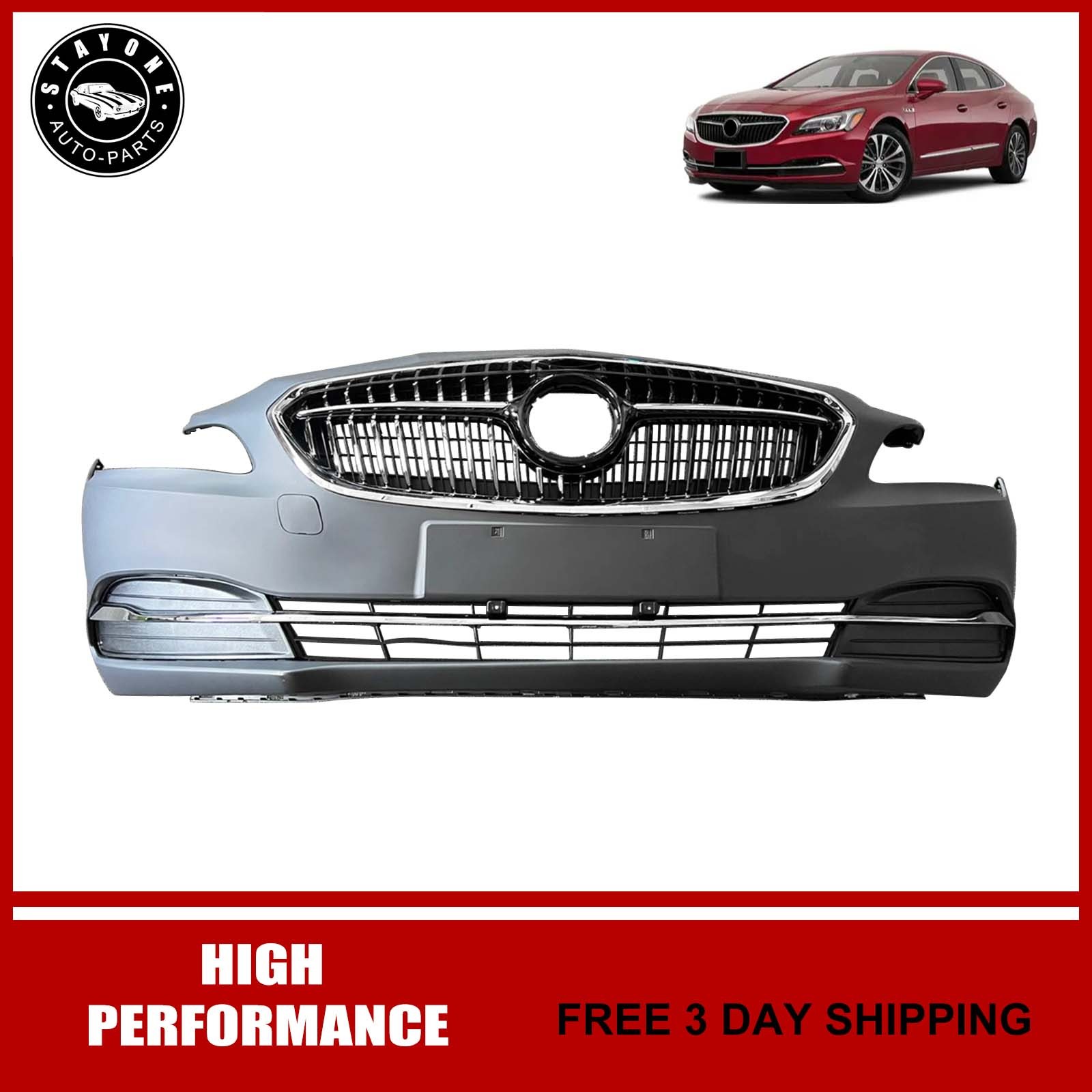 New Front Bumper Grille Set For 2017 2018 2019 2020 Buick Lacrosse New Front Bumper Grille Set For 2017 2018 2019 2020 Buick Lacrosse