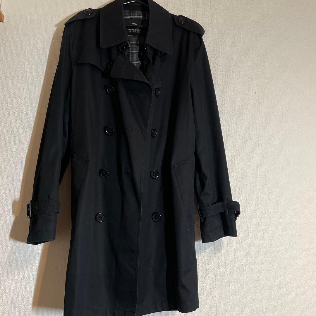 Burberry Black Label Mens Trench Coat Black L Japan