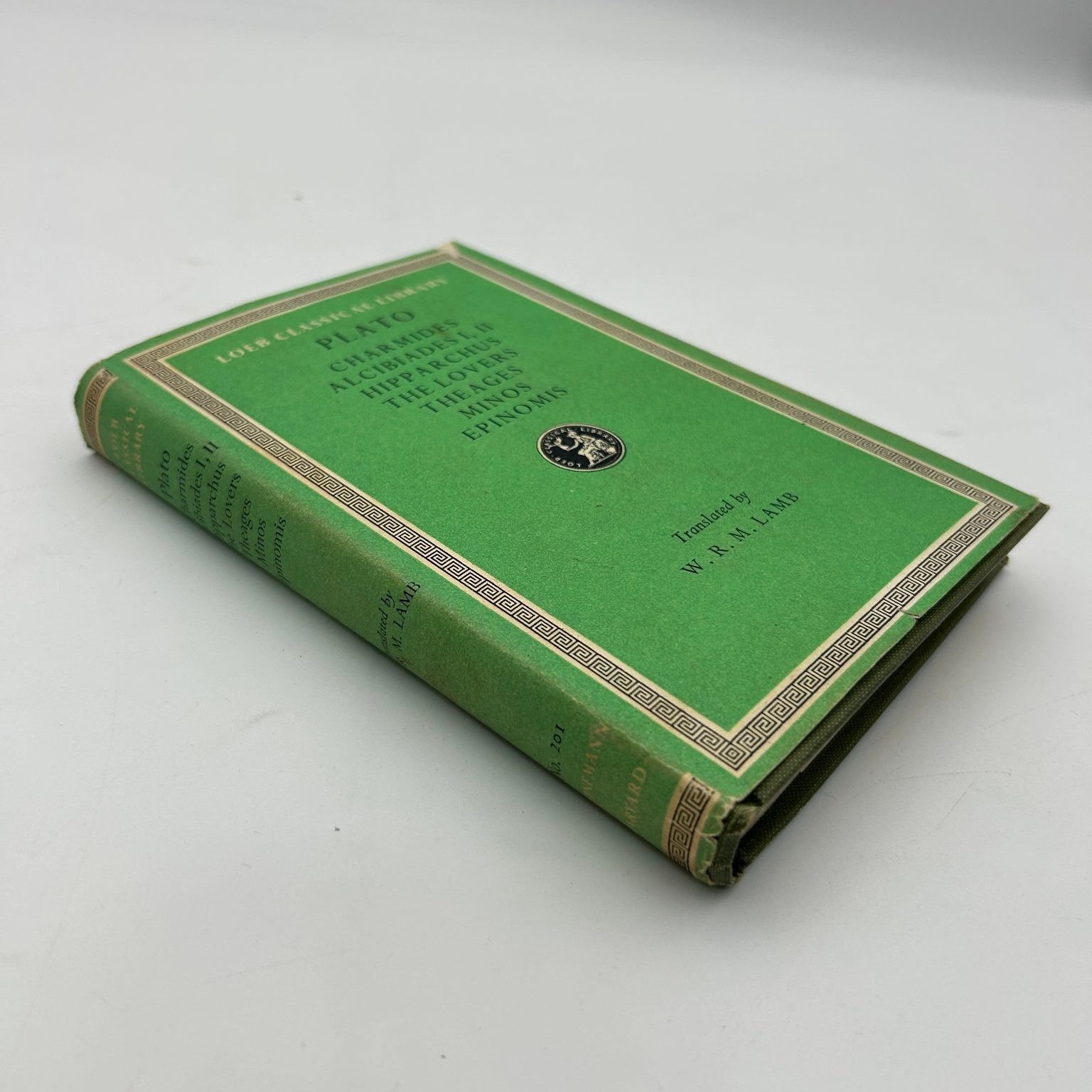 Plato Charmides Alcibiades I II 1944 Loeb Classical Library Harvard Press Plato Charmides Alcibiades I II 1944 Loeb Classical Library Harvard Press
