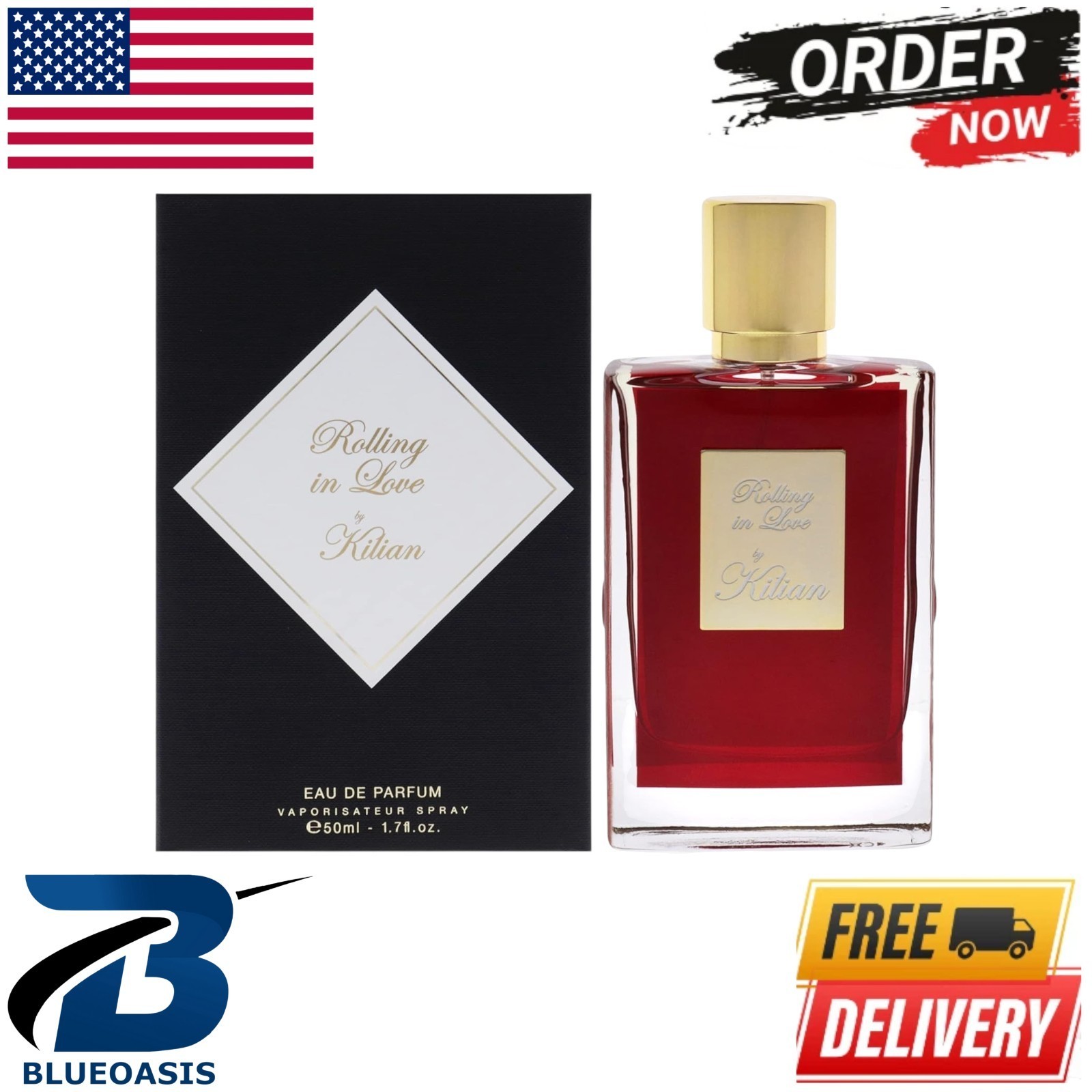 Kilian Rolling in Love Eau de Parfum Vaporisateur Spray for Unisex 1.7 oz / 50ml