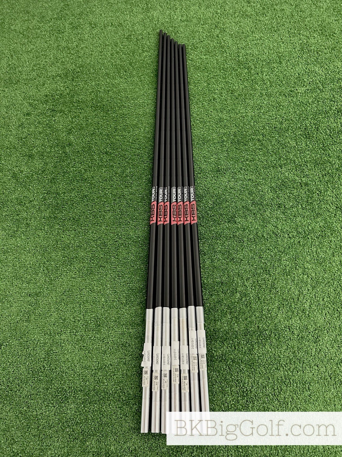 KBS Tour Custom Series Black Matte 120 Stiff Flex 7pc Steel Iron Shafts G1N