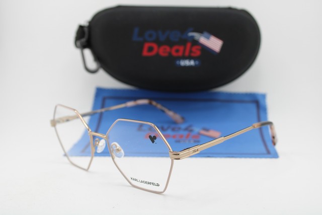 NEW KARL LAGERFELD KL316 710 PINK GOLD HAVANA AUTHENTIC EYEGLASSES 54-18