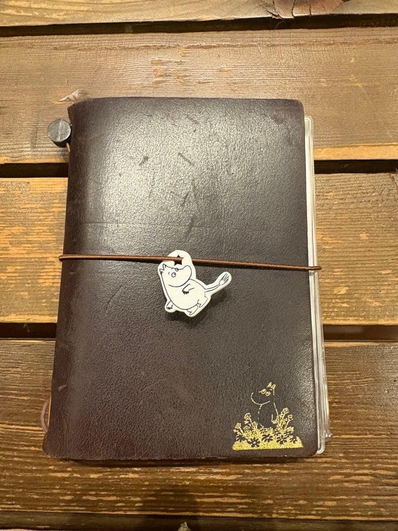 Rare Old logo Traveler\'s Notebook Passport Size Brown