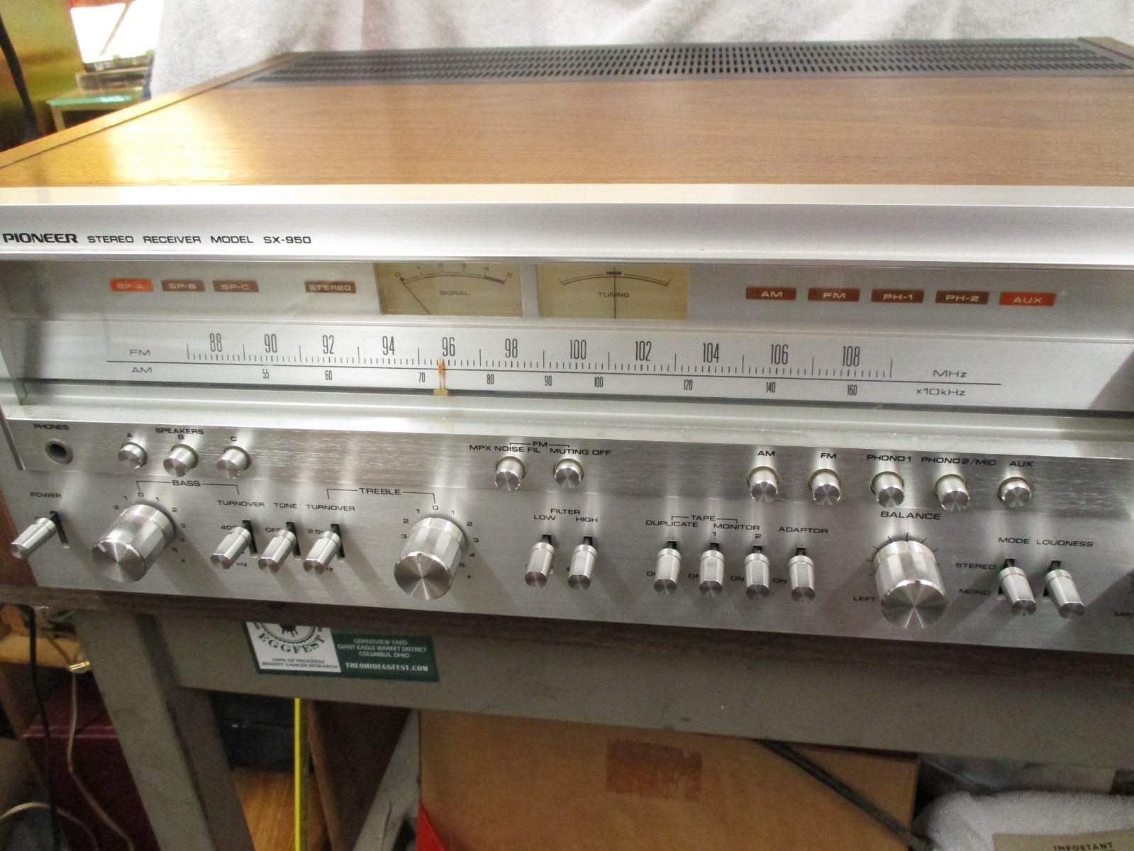 Pioneer SX-950 Vintage Stereo 85 WPC all original Tested and sounds great Pioneer SX-950 Vintage Stereo 85 WPC all original Tested and sounds great
