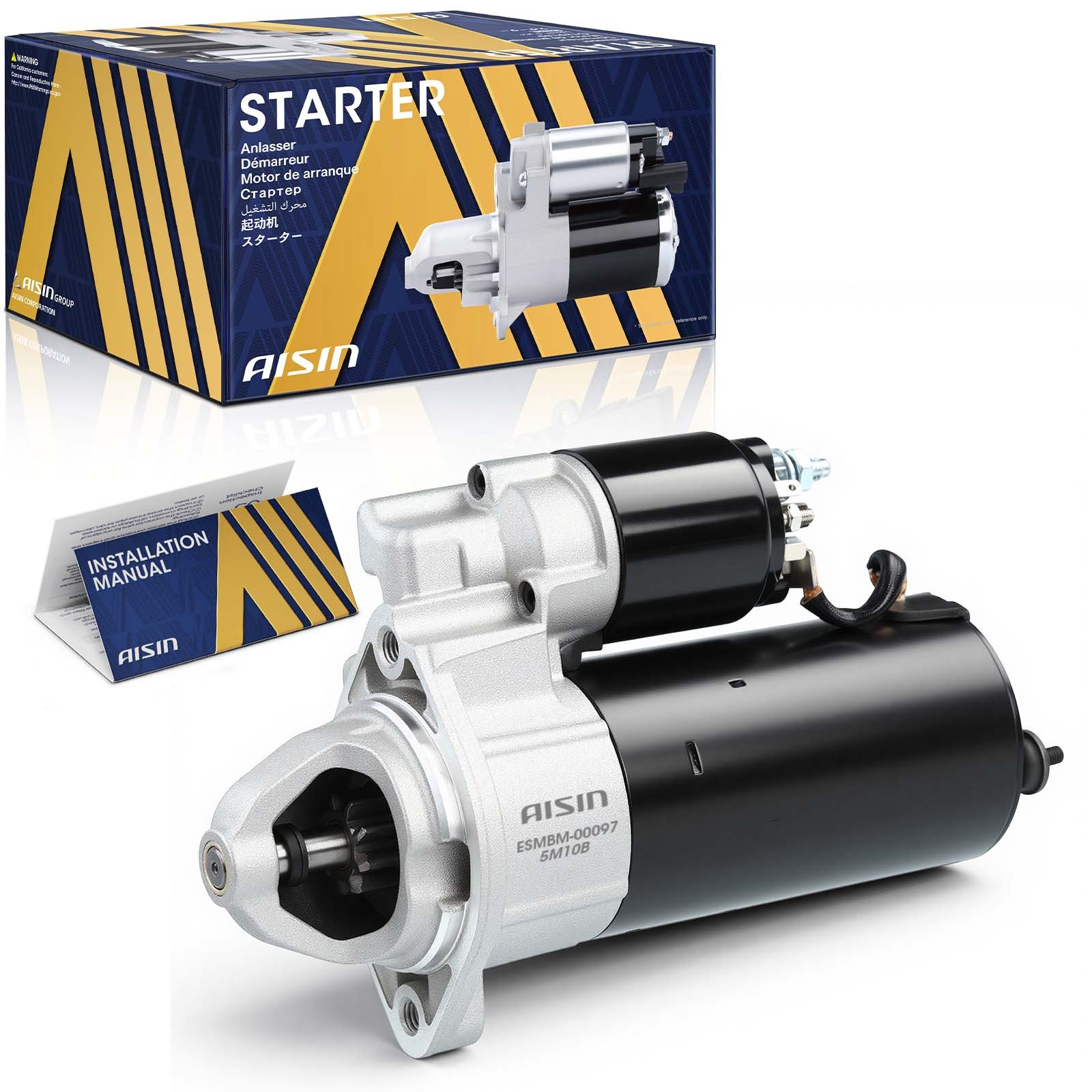 AISIN Starter Motor for BMW X5 M5 530i 540i 740i 740iL 840Ci Z8 1993-2003 AISIN Starter Motor for BMW X5 M5 530i 540i 740i 740iL 840Ci Z8 1993-2003