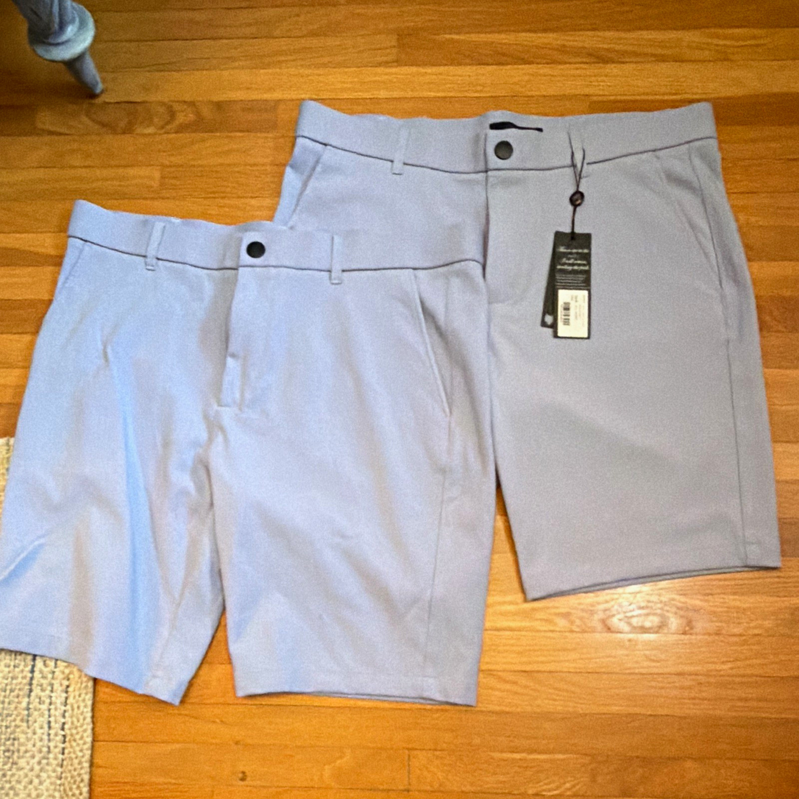NewGreyson Sequoia Men\'s Heron Blue Golf Short Size 33 Flat Front Twill 9” ins NewGreyson Sequoia Men\'s Heron Blue Golf Short Size 33 Flat Front Twill 9” ins