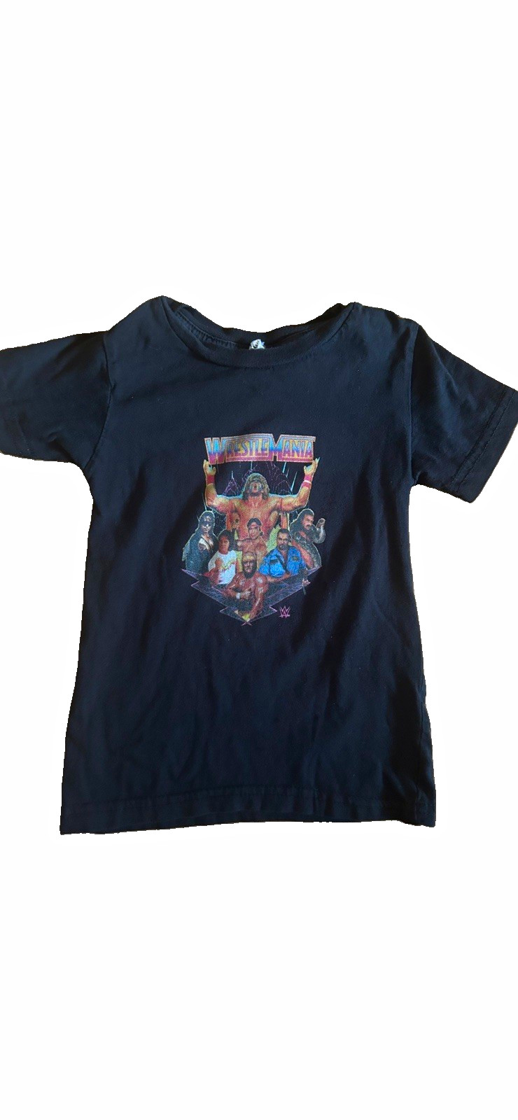 WWE WrestleMania Vintage Black Wrestling Graphic T-Shirt - WWE League Wrestling WWE WrestleMania Vintage Black Wrestling Graphic T-Shirt - WWE League Wrestling