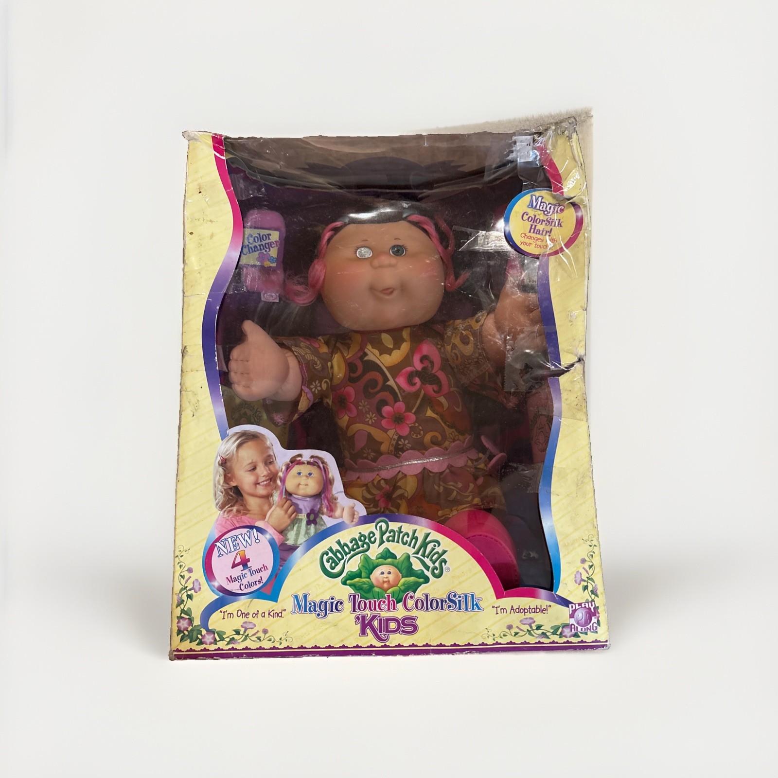 2006 Cabbage Patch Kids Magic Touch ColorSilk Doll Play Along New  In  Box  Worn