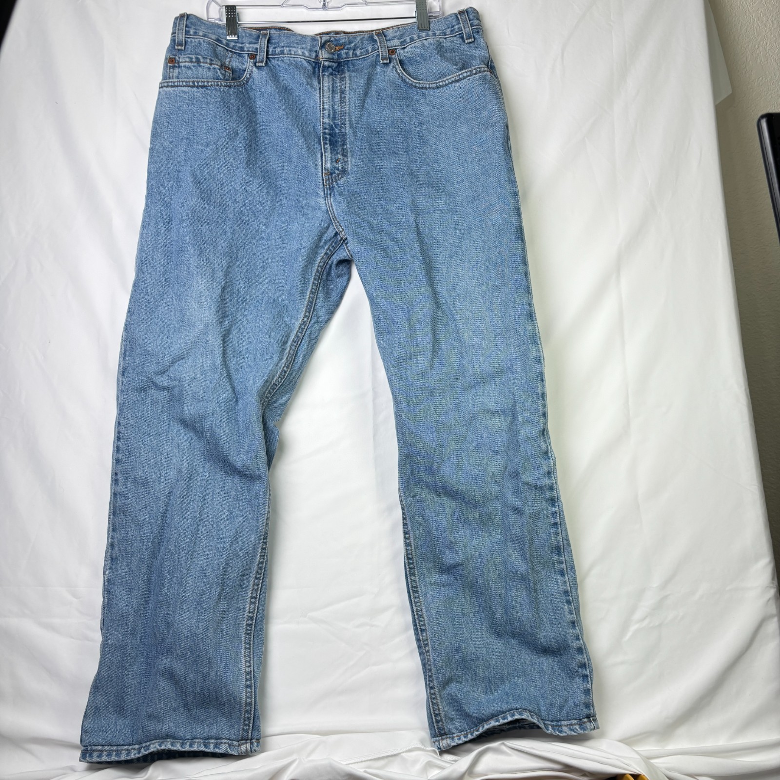 VTG 1990 Levis 514 Straight Leg Jeans Mens 38x30* Made in USA Zip Fly Faded 554