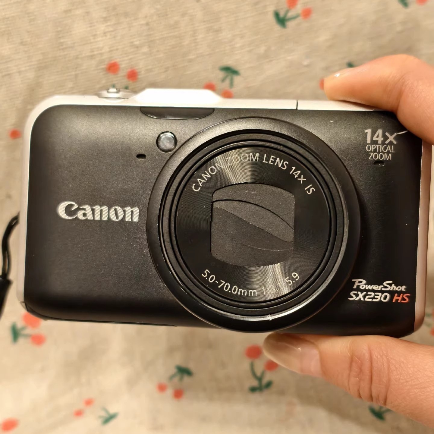 Black Canon PowerShot SX230 HS Digital Camera 12.1MP 14x Optical Zoom English