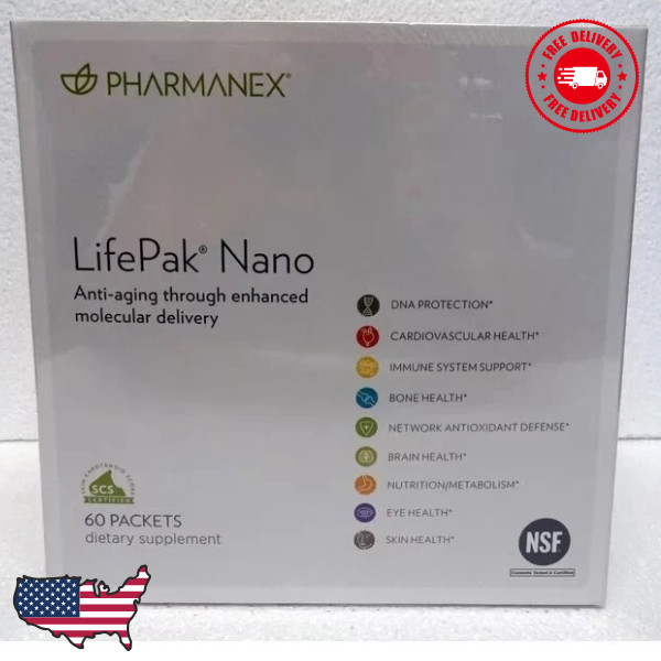 Nu Skin NuSkin Pharmanex LifePak Nano 60 Packets Exp 08/2027 LATEST ARRIVAL NEW