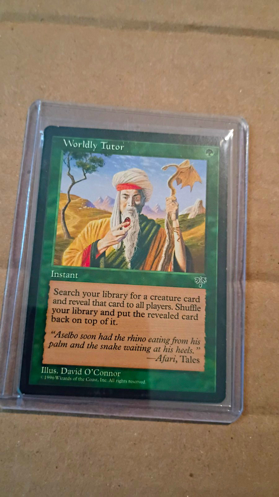 Wizards of the Coast Worldly Tutor Mirage Uncommon Regular ENG (1996)